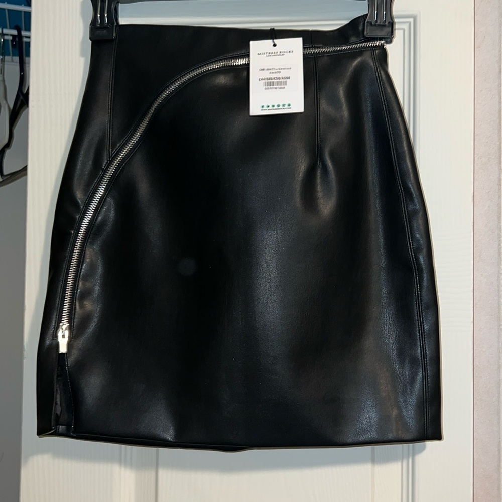 Mistress rocks House of CB thunderstruck leather skirt